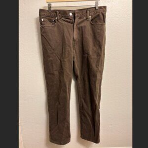 Abercrombie & Fitch Brown Jeans Authentic Rigid Denim Loose (33 x 30)